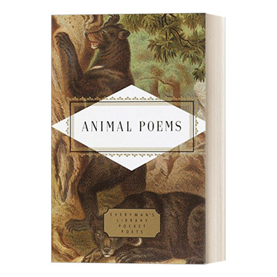 英文原版 Animal Poems Everyman's Library Pocket Poets Series 动物之诗 人人图书馆精装收藏版 John Hollander 英文版进口书籍