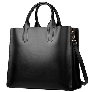 手提包女2026新款真皮大包包红色托特包大容量公文包通勤电脑结婚