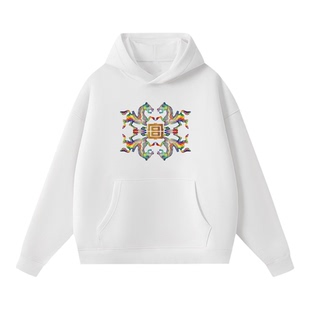 【晁然推荐】[黄圣依同款][张颜齐同款]四方来福夜宴琵琶卫衣