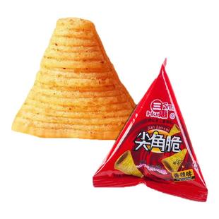 口味三惠尖角脆商超火锅店牛角酥休闲零食大礼包锅巴膨化三角酥