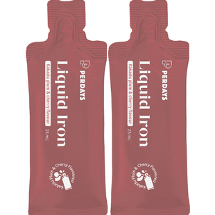 PERDAYS孕妇液体铁哺乳期成人女性贫血补气血无腥味补铁经期2条