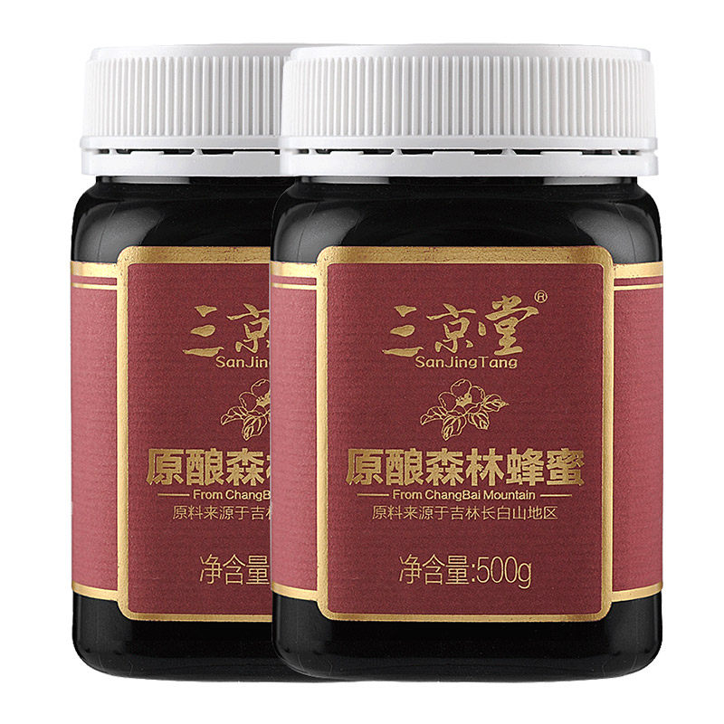 三京堂东北黑蜂农家结晶椴树蜂蜜