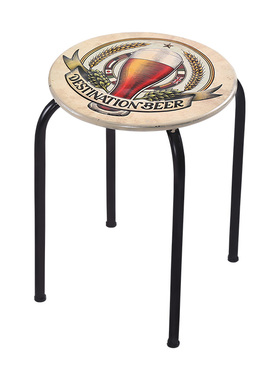 loft复古风工业椅子吧台铁艺摆件