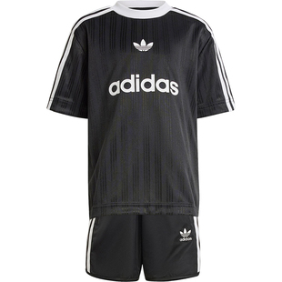 Adidas/阿迪达斯正品三叶草小童运动休闲耐穿户外套装JC7870