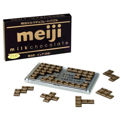 拼图HANAYAMA日本明治巧克力