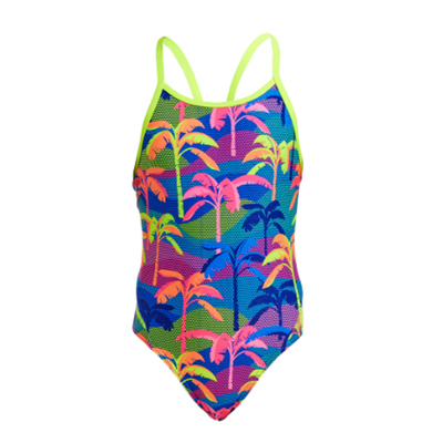 北京现货Funkita泳衣女童代购现货Sunset City蓝椰子Palm A Lot1