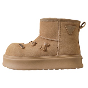 星期六短筒雪地靴女2025冬季爆款棉靴加绒加厚保暖中筒靴厚底女鞋