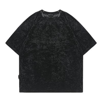 波光BJHG轻奢风针织短袖t恤