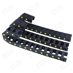 拖链坦克链尼龙塑料桥式全封闭机床钢铝拖链金属电缆穿线钢制拖链