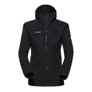 MAMMUT猛犸象女款Granite舒适弹力防风防泼水连帽软壳夹克外套