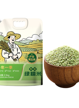 东北绿糯米5斤新米包粽子专用