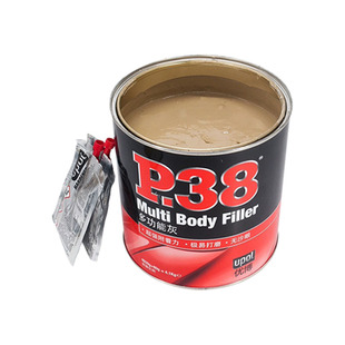 进口正品P38钣金灰耐高温合金灰汽车腻子快干原子灰家具模型补土