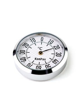 Kanpas金属温度计湿度计迷你车载