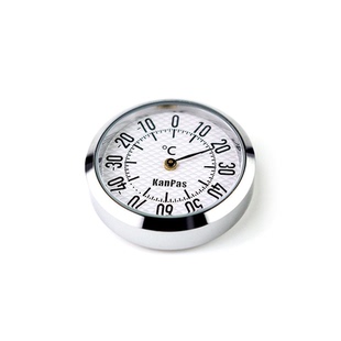 Kanpas迷你车载温度计湿度计金属机械式室内无需电源室外汽车骑行