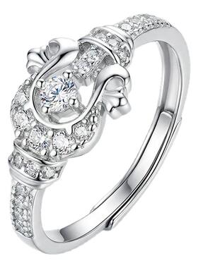 KOOKISS轻奢马蹄可调戒指女款