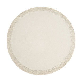 手工打结羊毛地毯圆形客厅沙发日式卧室轻奢欧式北欧纯色编织地垫