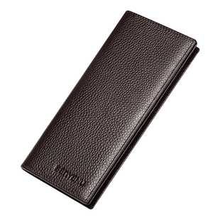 班亚奴钱包男长款真皮2025新款超薄头层牛皮带拉链钱夹软皮夹手包