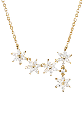 小苍兰清新花语系列项链耳钉