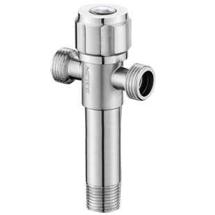 304不锈钢三通角阀一分二加长四通一进二出三四出双出水龙头开关