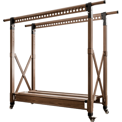 新品-中古风落地家用折叠晾衣架