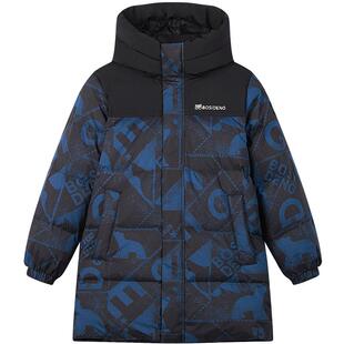 波司登2025新款儿童亲子羽绒服男女童中长款连帽外套T250246130Q