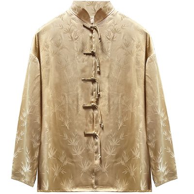 半闲集＜竹影＞国风盘扣衬衫