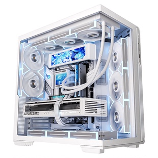 爱国者星璨霄屏显版海景房机箱ATX背插360水冷台式机游戏电脑机箱