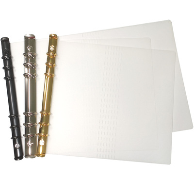 二折-A5系-PUO\Slim定制二折双层pvc垫板隔板活页夹手帐书衣