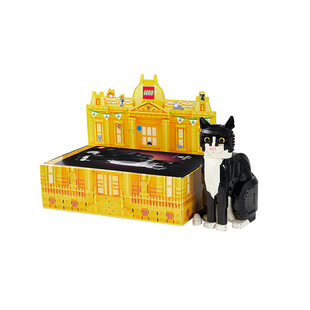 乐高官方旗舰店正品21349燕尾服猫积木奶牛猫拼装玩具礼物摆件