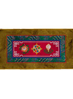 藏村手工刺绣藏式客厅桌面法器垫