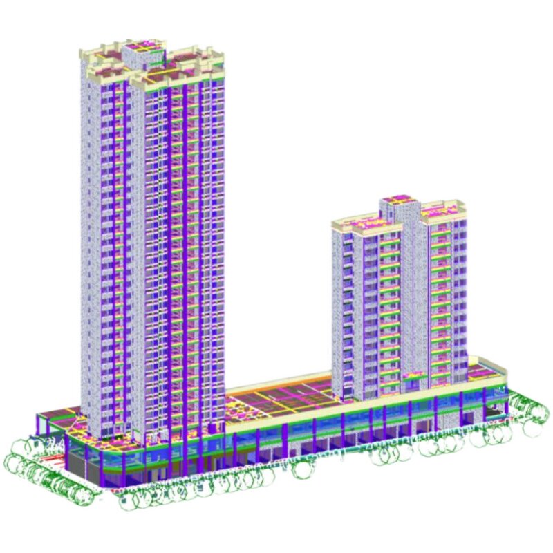 广联达建模代画算量GTJ建模工2D/3D绘图