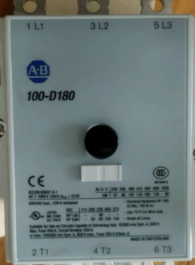 议价原装进口AB罗克维尔接触器100-D180A11 100-D180A00  220 110