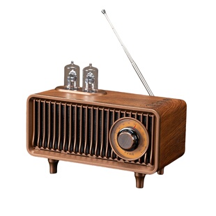 复古蓝牙音箱FM收音机一体便捷式私人音响定制企业logo生日礼物