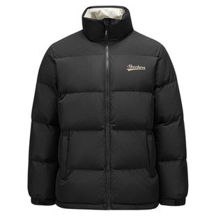 斯凯奇面包羽绒服男女同款冬季梭织短款立领防泼水保暖运动外套