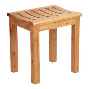 香柏木凳子足浴凳浴室凳淋浴房凳防腐凳弧形面化妆凳餐凳矮凳高凳