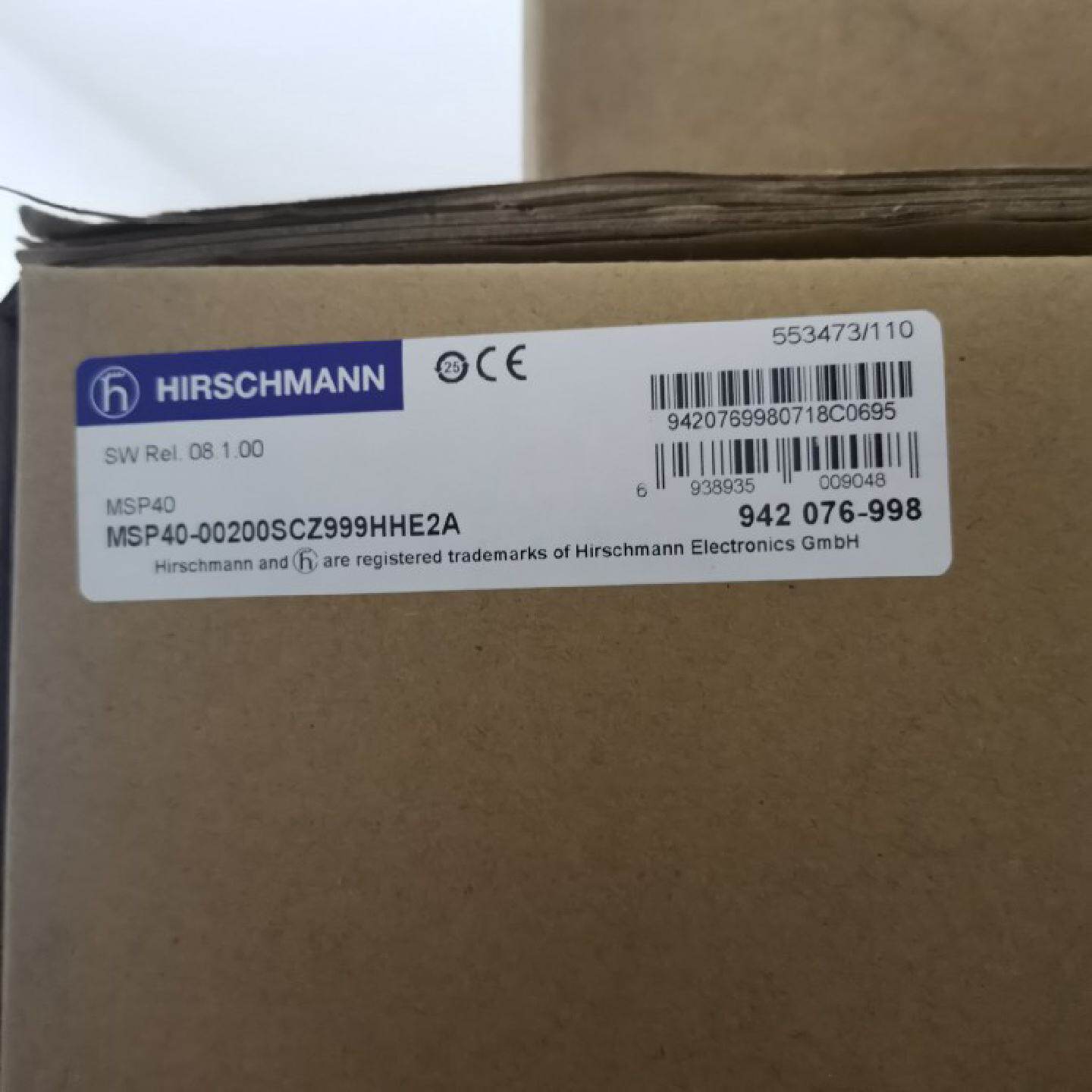 议价HIRSCHMANN赫斯曼MSP40-00280SC  00200SC交换机原包装箱