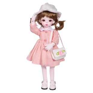 BJD娃衣 粉色连衣裙 套装 8分 6分 4分 洋装 日常简约 可定制尺寸