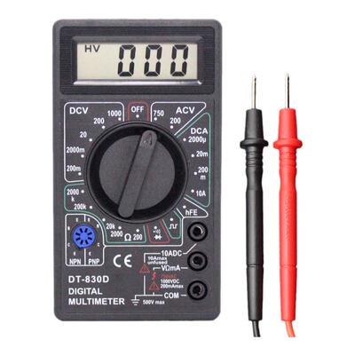 dt830d袖珍型数字万用电阻万能表