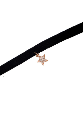 choker日系软妹风黑色蕾丝锁骨链