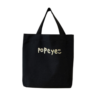 原创帆布包女ins大学生上课手提便当袋上班饭盒通勤手提小包小众