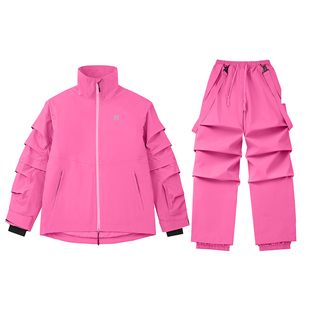 酷峰极跃滑雪服套装女男2025新款专业雪衣雪裤单双板装备外套防水
