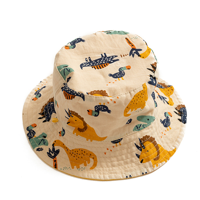 渔夫帽宽檐双面戴儿童帽子洋气