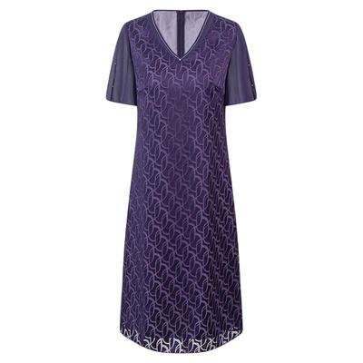 商场同款夏季V领中长款连衣裙女