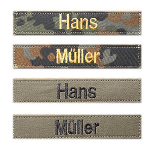 德国进口德军原品户外丛斑迷彩姓名胸条包配饰魔术名字贴刺绣徽章