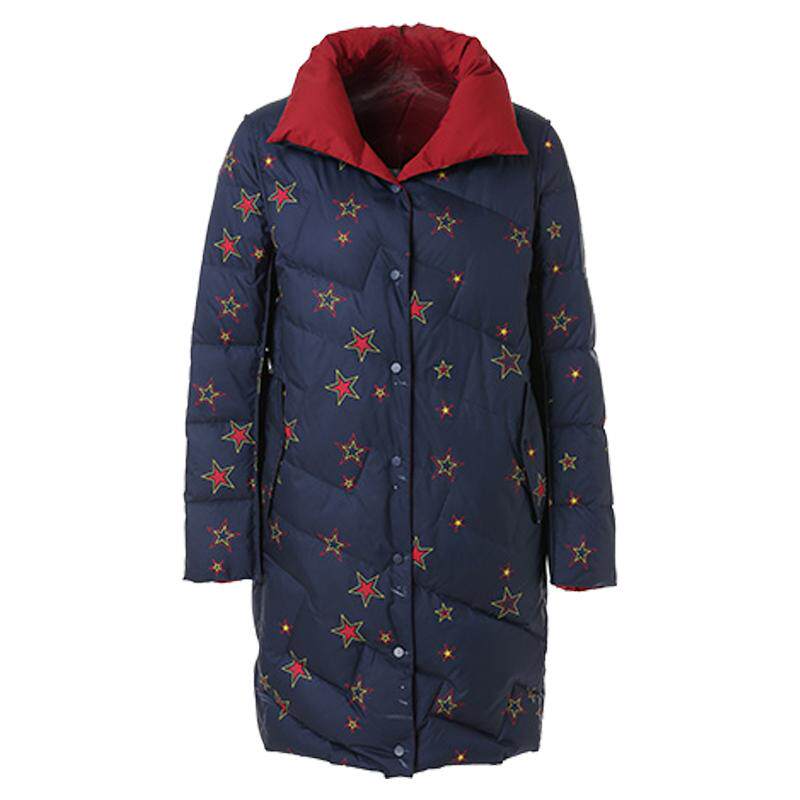 乔万尼羽绒服女中长款商场新款欧洲站冬款女装双面穿羽绒服保暖