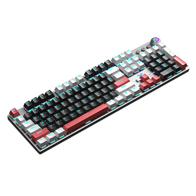 狼蛛F2088拼色电竞专用机械键盘