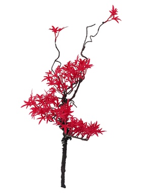 仿真红枫叶塑料假枯枝新中式家居装饰叶子干花摆件盆栽景观造景