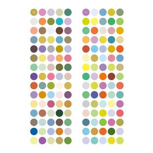 韩国analogue keeper彩色图形无痕透明贴纸手账素材DIY装饰标记贴