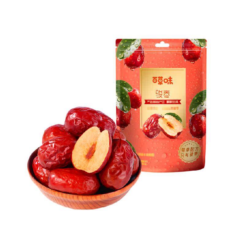 百草味特大红枣骏枣500g