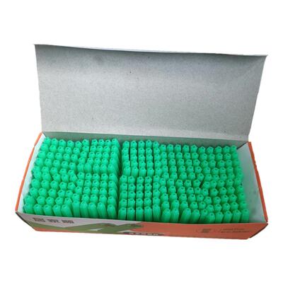居家顺绿色塑料膨胀管6mm8mm胶塞